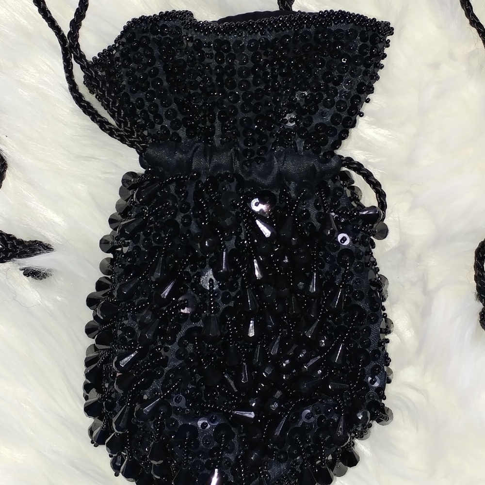 Lancome Vintage Beaded Bag